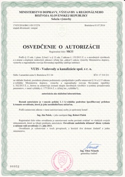 Autorizovan� osoba MVRR SR reg. �. SK 11